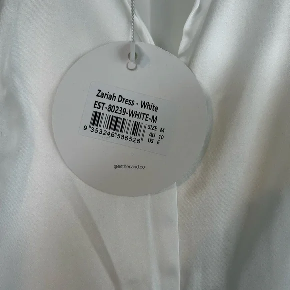 Esther & Co Zarriah Dress- White - Picture 4 of 6